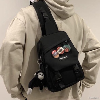 ✘Men s messenger bag, tide brand small satchel, casual student shoulder bag, Japanese large-capacity