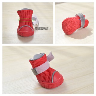 ✐Puppy shoes Waterproof leather Pet Teddy Small dog rain boots Bichon autumn and winter