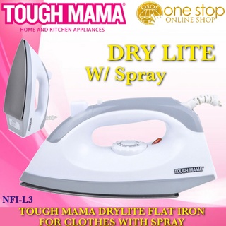 Tough Mama Dry Lite Flat Iron for Clothes w/ Spray NFI-L3 *OSOS