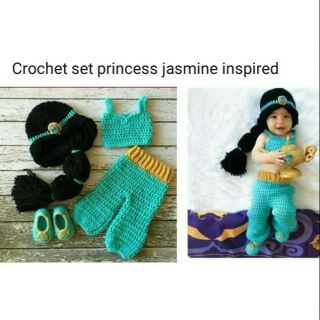 Crochet set princess jasmine/Disney princess /halloween