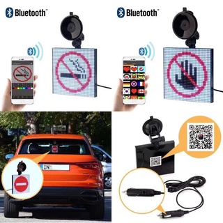 JK Bluetooth Smiley Face Full Color Clear Adjustable Led Real Time Draw Emoji Car Display Board
