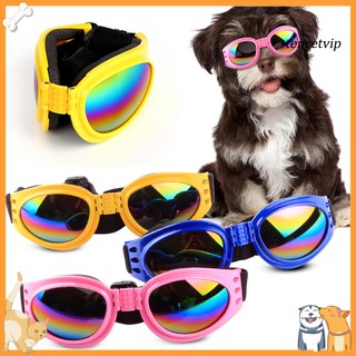 【Vip】Foldable Dog Sunglasses Wind-proof Anti-picking UV Proof Glasses Pet Supplies