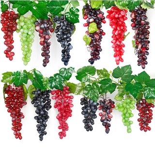 Hanging Artificial Grapes DIY Artificial Fruits Plastic Fake Fruit for Home Garden Decoration Christmas Wedding Party Decor