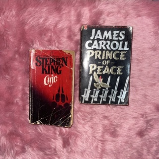 John Grisham, James Carroll and Stephen King paperback books (2)