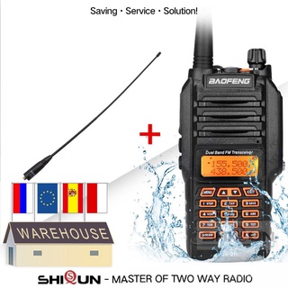 UV-9R with Headset Microphone IP67 Waterproof Dual Band Radio 10KM Baofeng 8W Walkie Talkie 10 KM UV