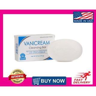 Vanicream Cleansing Bar for Sensitive Skin, Free of dyes, fragrance, lanolin, parebens, 3.9oz