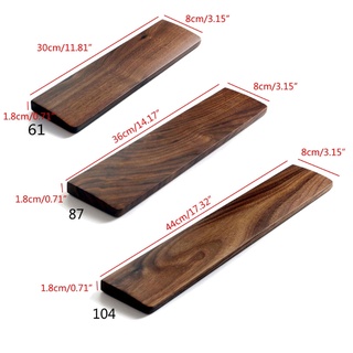 ✿ Walnut Wooden Mechanical Keyboard Wrist Rest Ergonomic Wrist Pad 61 87 104 Keys (2)