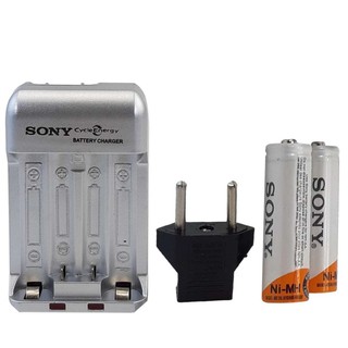 SONY Compact Charger Rechargeable Batteries AAA&AA