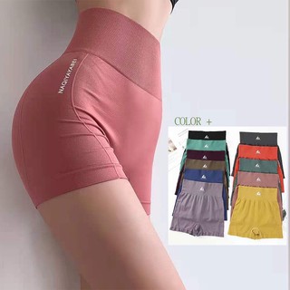 Women HighWaist sports shorts tight Peach hip-boosting Quick dry breathable fitness training yoga311