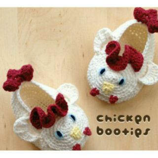 Crochet shoes( chicken)