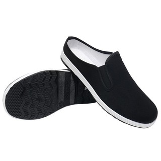 Men's Rubber, One Foot, Casual, Foot, Comfortable, Cotton, Half-Lit, Office Shoes (4)