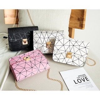 Female wallet✐✁❅YZ Korean shoulder handbags rhombus printing small square bag chain messenger yazi 2