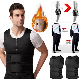 Men Body Shaper Vest fat-burning training shapewear Shirt Corset Top