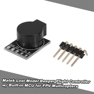 Matek Lost Model Beeper Flight Controller 5V Loud Buzzer Built-in MCU for FPV Mu