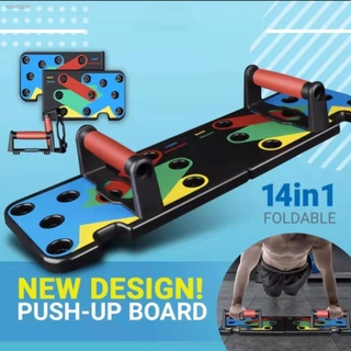 ▼☎✣Push-up board frame fitness exercise training 14-in-1 system full set with handle foldable