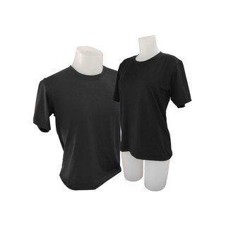 Plain T-Shirt Cotton Spandex Black
