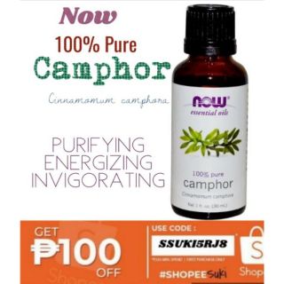 Camphor 100% Pure Now Essential Oils 30ml sealed