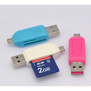 FOPH Micro USB OTG TF/SD Card Reader for Cellphone Tablet (1)