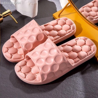 ♧Massage slippers soft bottom home men s sandals and slippers women s summer thick-bottom bathroom b