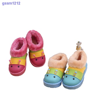 2018 cartoon children snow boots boys and girls caterpillar cotton shoes baby children s shoes children s children s children s waterproof children s boots