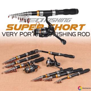 【COD】Ultralight Carbon Fiber Telescopic Fishing Rod Portable Sea Spinning Pole
