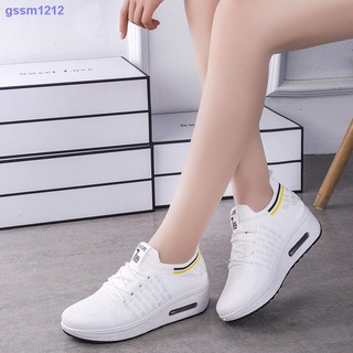 Inner-increasing sports shoes women s spring and summer 2021 new thick-soled soft-soled running shoes wild ladies casual walking shoes