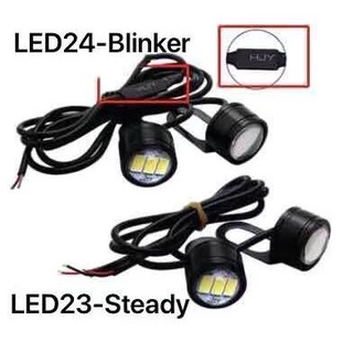 INNER TUBEBRAKE HOSE▧┇COD 1 pair Motorcycle Eagle Eye LED Light W/Bracket LED23 LED24 LED43 LED44 LE