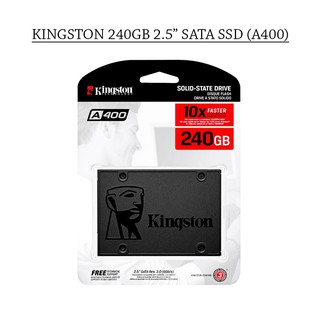 Kingston 2.5" Solid State Drive SSD (A400) 240/480/960GB