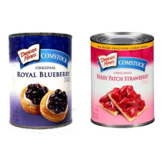 Duncan Hines Comstock Blueberry and Strawberry Filling Topping 595g