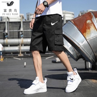Men s tooling five-point shorts men s summer thin loose loose straight large size men s trend casual