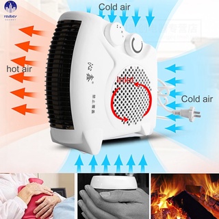 200-500W Portable Room Floor Upright Flat Electric Fan Heater Hot & Cold