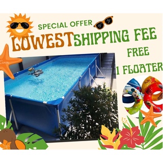 LOWEST shipping SALE ORIGINAL BESTWAY Swimming pool Steel Pro rectangular Pool Set 4 meters bestway