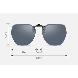 Polarized Sunglasses Clip On Flip Style Fashion Sunglasses One-lens Dual-use Driving Sunglasses (5)