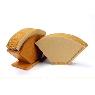 100 pieces Coffee Filter Paper Bleached Unbleached High Quality U Style for Coffee Drip Cone (7)