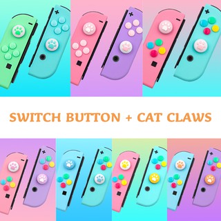 Animal Crossing Theme Joycon Cut Button Set For Nintend Switch Left Right Joy-Con Silicone Non-slip Thumb Grips Caps For NS Nintendo Switch Controller Joystick (1)