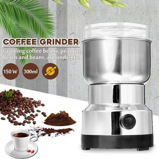 Electric Coffee Bean Grinder Blenders For Home Kitchen Office Stainless Steel 220V