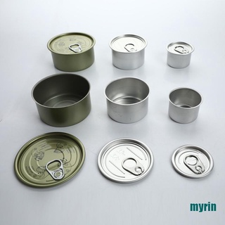 (tu)Round Tin Storage Can Press In Machine Seal Tin Can with Ring Lid Jar Container