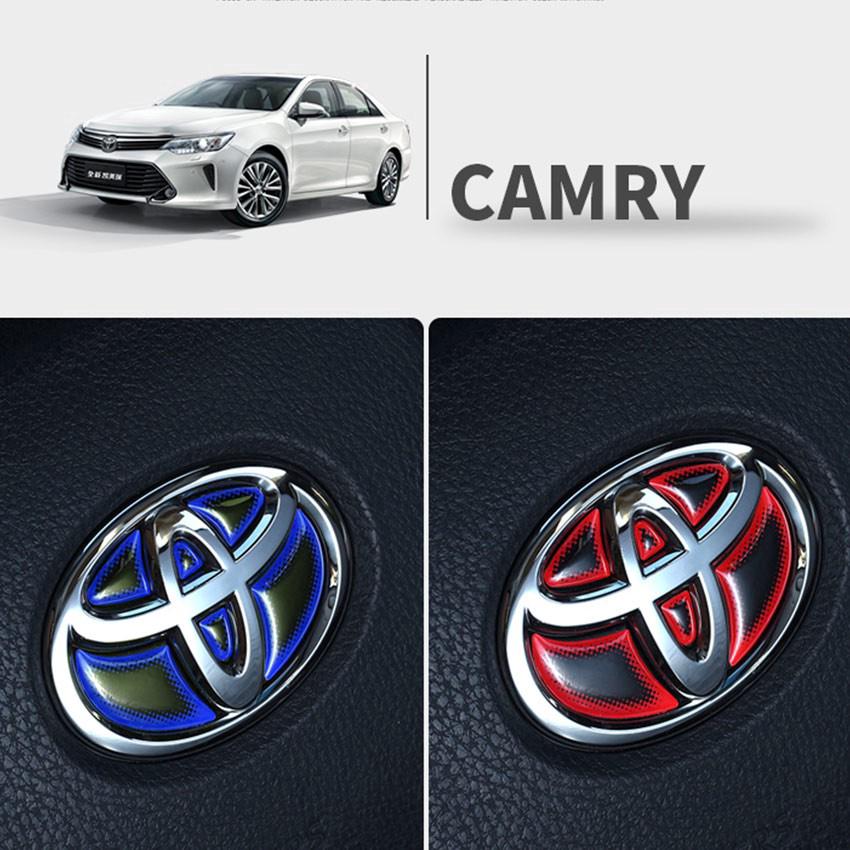 【SOYACAR】【Toyota】Car Steering Wheel Decor Front Rear Emblem Badge Waterproof Steering Wheel Sticker (4)