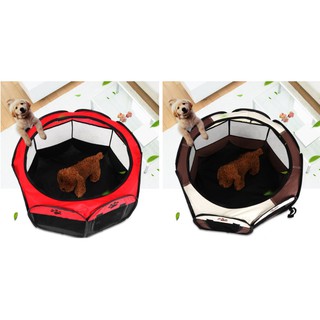 Foldable Pet Dog Puppy Folding Playpen Cage Tent Exercise (1)