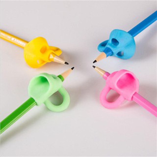 3Pcs Children Writing Pencil Pan Holder Kids Learning Practise Silicone Pen Aid Grip Posture Correction Device for Students (2)
