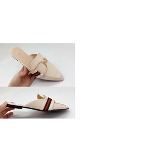 Korean Pointed Flat Half shoes Mules (5)