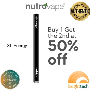 Nutrovape XL Energy (Caffeine) 400 Puffs Inhalable Vitamins & Supplements (No Nic, No Tobacco) (Brig
