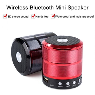 【COD】TF Card Bluetooth Wireless Small Steel Cannon Subwoofer Speaker Bluetooth 5.0 Speaker