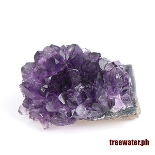 TreeWater Natural Amethyst Cluster Quartz Crystal Mineral Specimen Healing Stone (4)