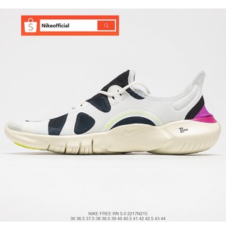 100% Original Nike Free RN Flyknit Barefoot 5.0 Black/White Air Cushion Casual Running Shoes For Men