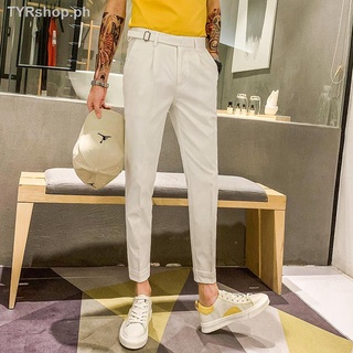 Spring and summer nine-point pants Korean version of the trend of men s trousers casual pants men s trousers trend of all-match nine-point pants Slim trousers1