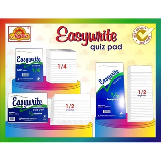 Easywrite Quiz pad 1/4 pad/ 1/2" crosswise / 1/2" lenghtwise