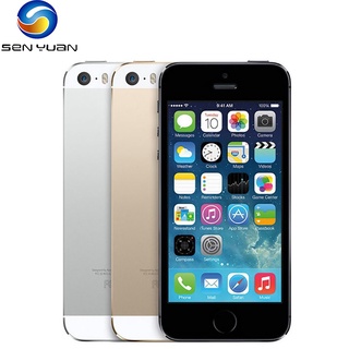 Original Apple iPhone 5S 4G LTE CellPhone Unlocked 1GB RAM 16GB/32GB/64GB ROM iCloud IOS WIFI Finger
