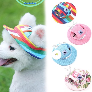 cap๑SIMPLE New Dog Cap Beach Puppy Outdoor Pet Canvas Cap Accessories Pet Product Ornaments Headdres