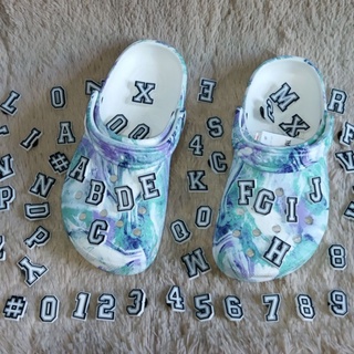 Letters from A-Z and Numbers #0-9 Jibbitz Charms (EACH SOLD SEPARATELY)